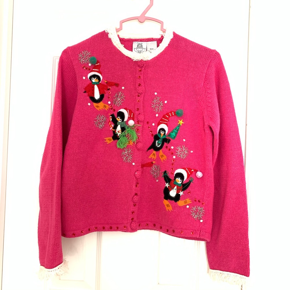 Girl’s holiday cardigan